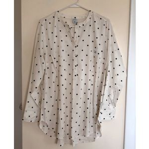 NWT! Old Navy No-Peek Button Popover Stretch Tunic